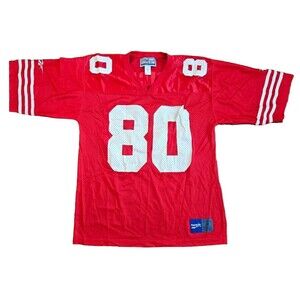 Vintage 90s Reebok Pro Line San Francisco 49ers Jerry Rice #80 NFL Jersey Medium